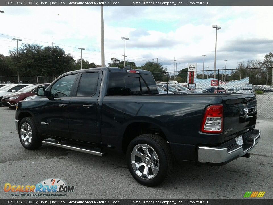 2019 Ram 1500 Big Horn Quad Cab Maximum Steel Metallic / Black Photo #3