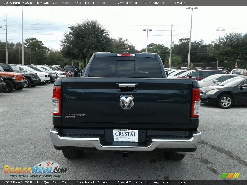 2019 Ram 1500 Big Horn Quad Cab Maximum Steel Metallic / Black Photo #4