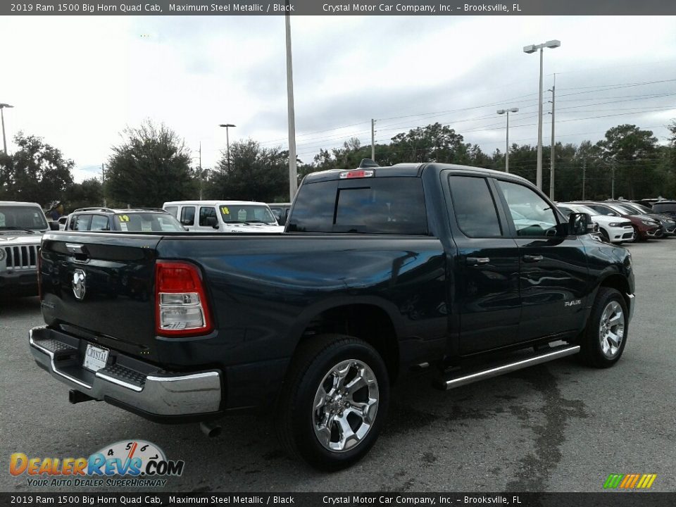 2019 Ram 1500 Big Horn Quad Cab Maximum Steel Metallic / Black Photo #5