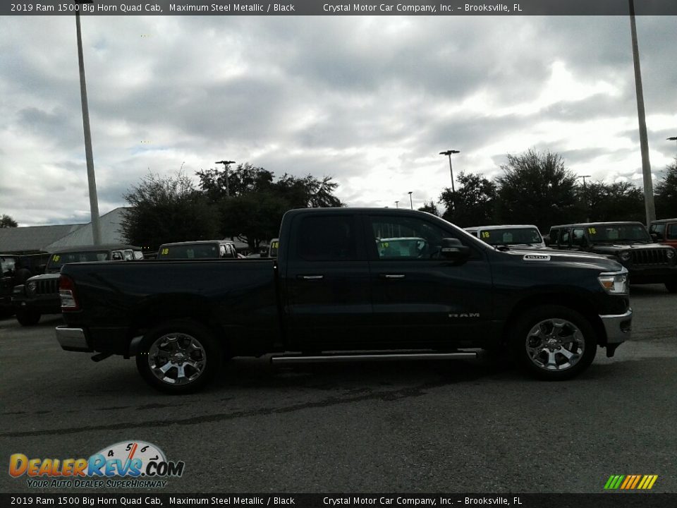 2019 Ram 1500 Big Horn Quad Cab Maximum Steel Metallic / Black Photo #6