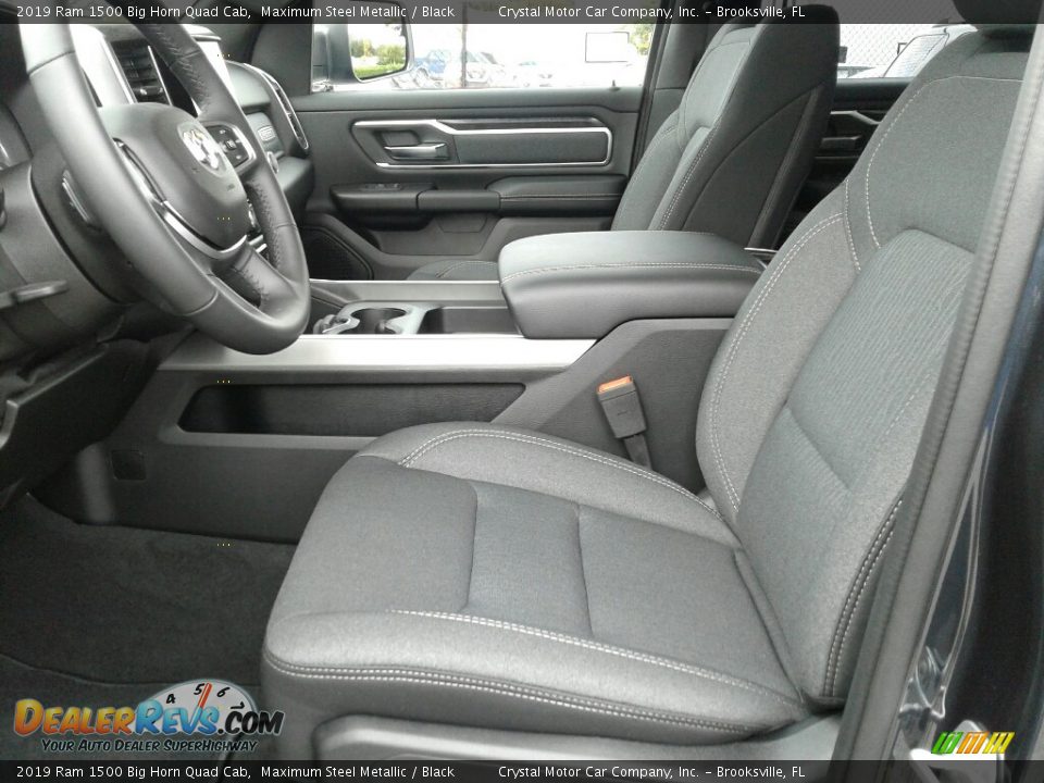 2019 Ram 1500 Big Horn Quad Cab Maximum Steel Metallic / Black Photo #9