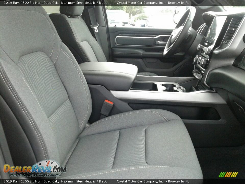 2019 Ram 1500 Big Horn Quad Cab Maximum Steel Metallic / Black Photo #12