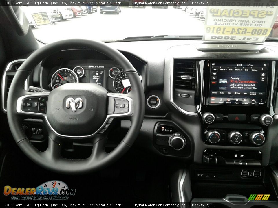 2019 Ram 1500 Big Horn Quad Cab Maximum Steel Metallic / Black Photo #13