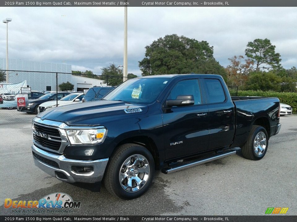 2019 Ram 1500 Big Horn Quad Cab Maximum Steel Metallic / Black Photo #1