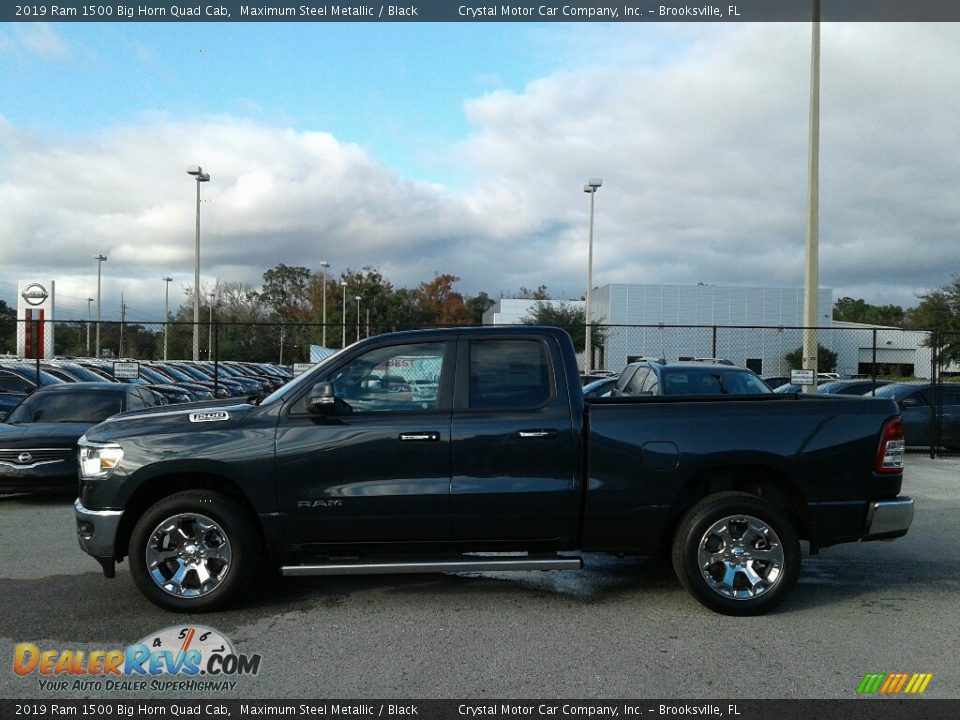 2019 Ram 1500 Big Horn Quad Cab Maximum Steel Metallic / Black Photo #2