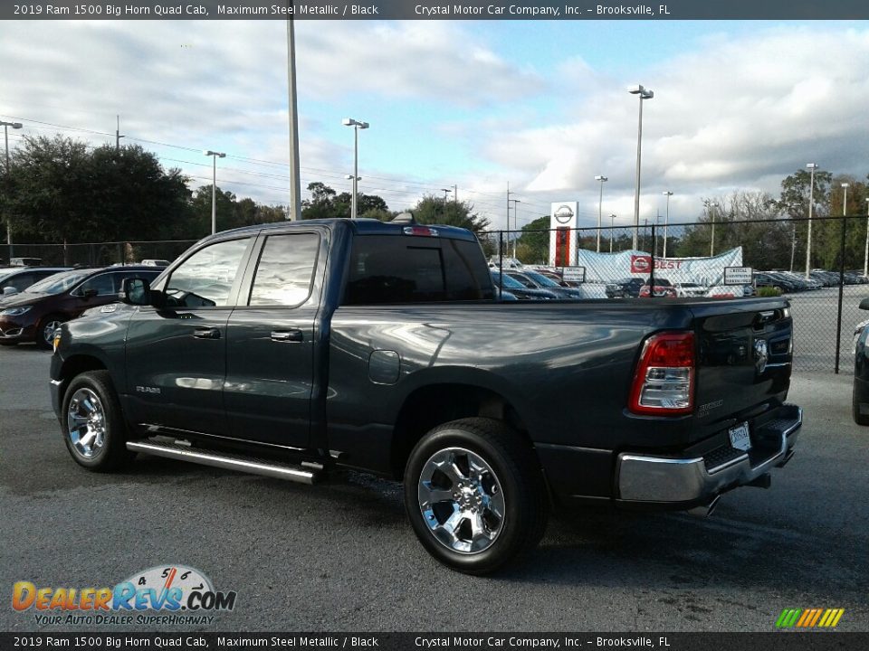 2019 Ram 1500 Big Horn Quad Cab Maximum Steel Metallic / Black Photo #3