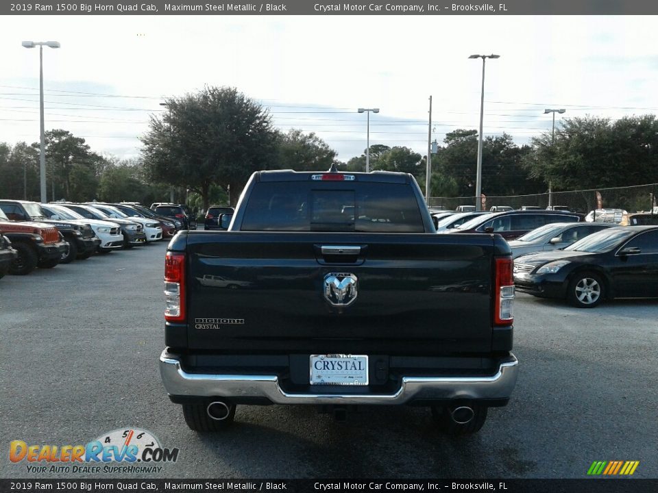 2019 Ram 1500 Big Horn Quad Cab Maximum Steel Metallic / Black Photo #4
