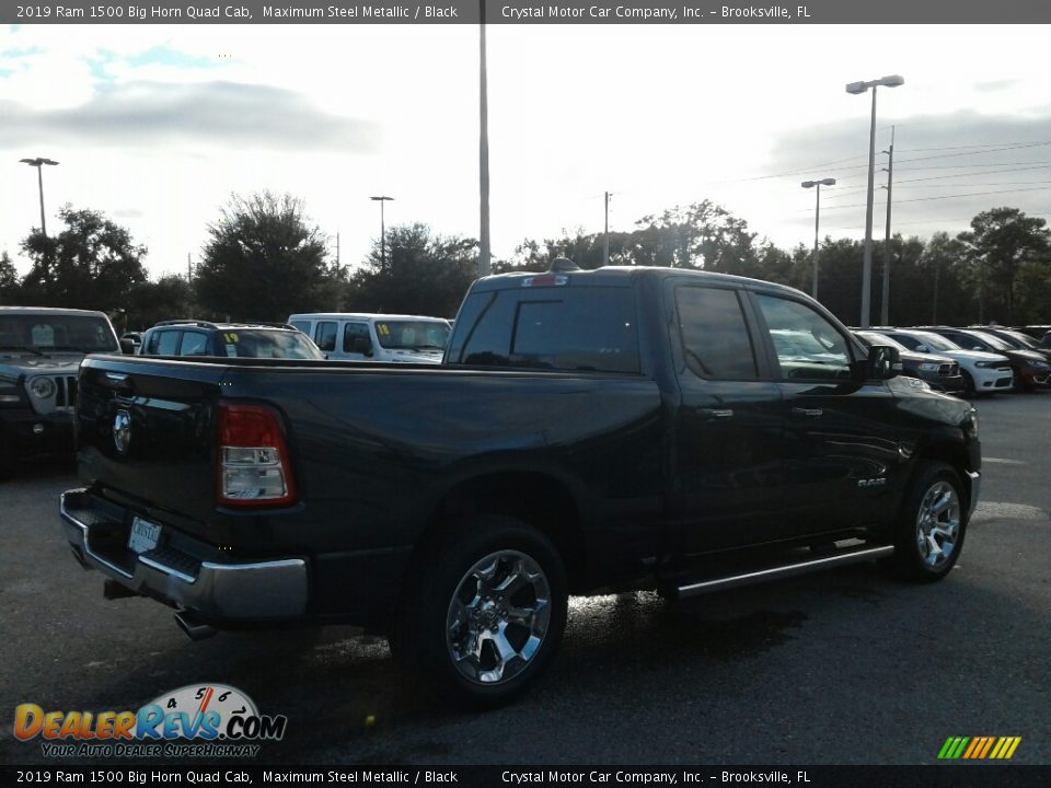 2019 Ram 1500 Big Horn Quad Cab Maximum Steel Metallic / Black Photo #5