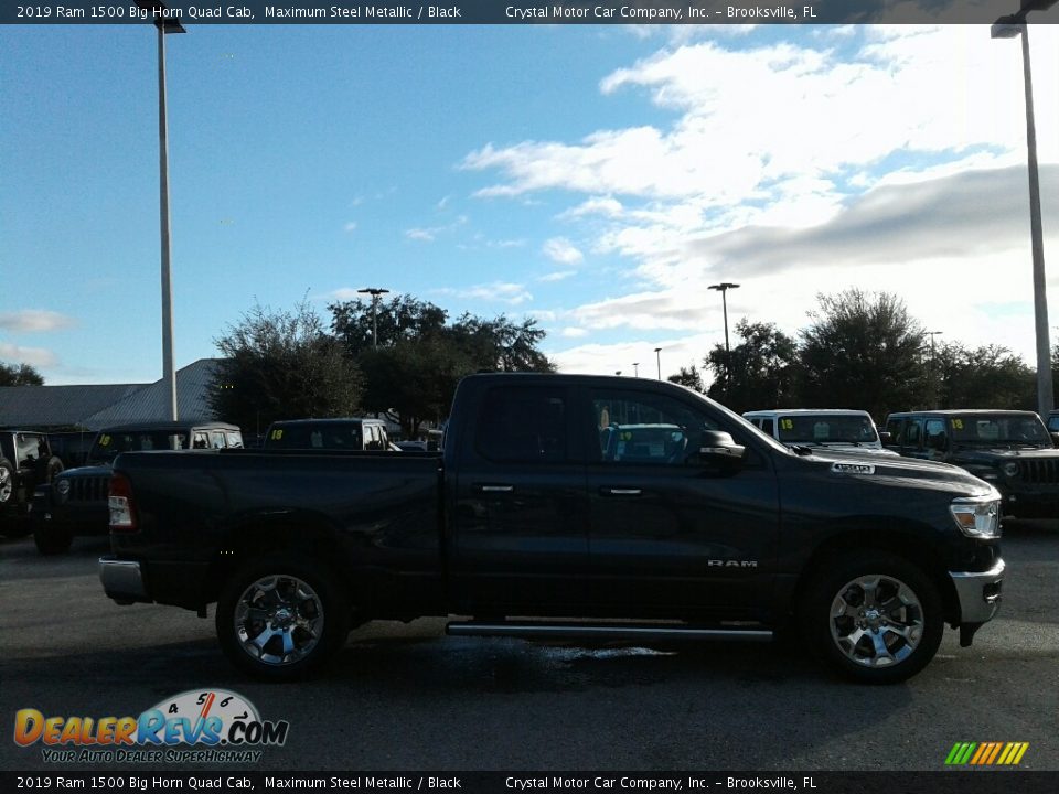 2019 Ram 1500 Big Horn Quad Cab Maximum Steel Metallic / Black Photo #6