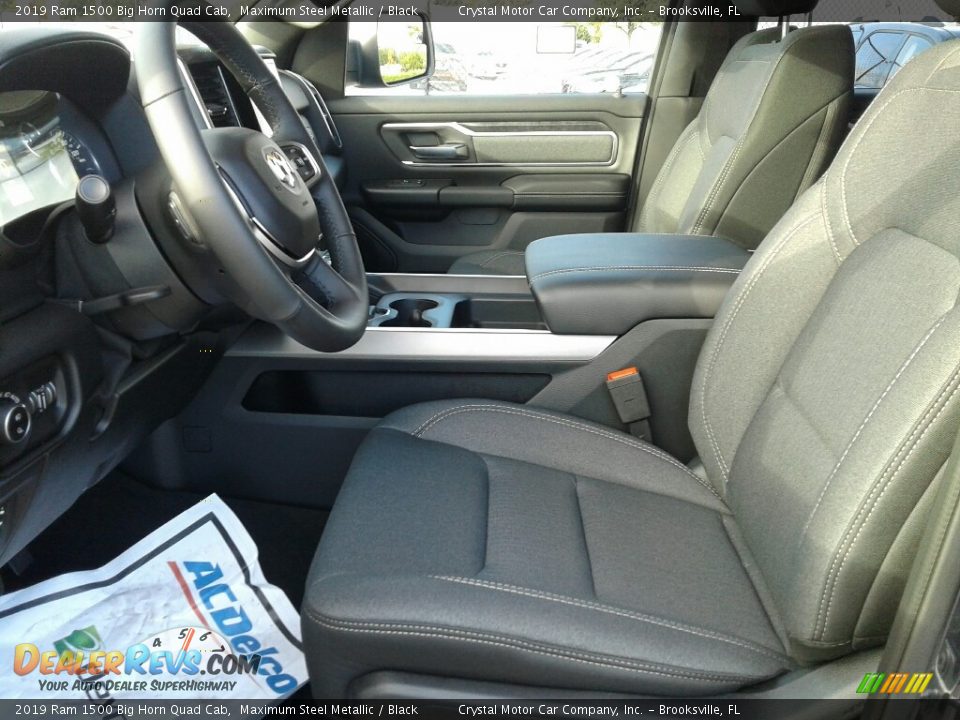 2019 Ram 1500 Big Horn Quad Cab Maximum Steel Metallic / Black Photo #9