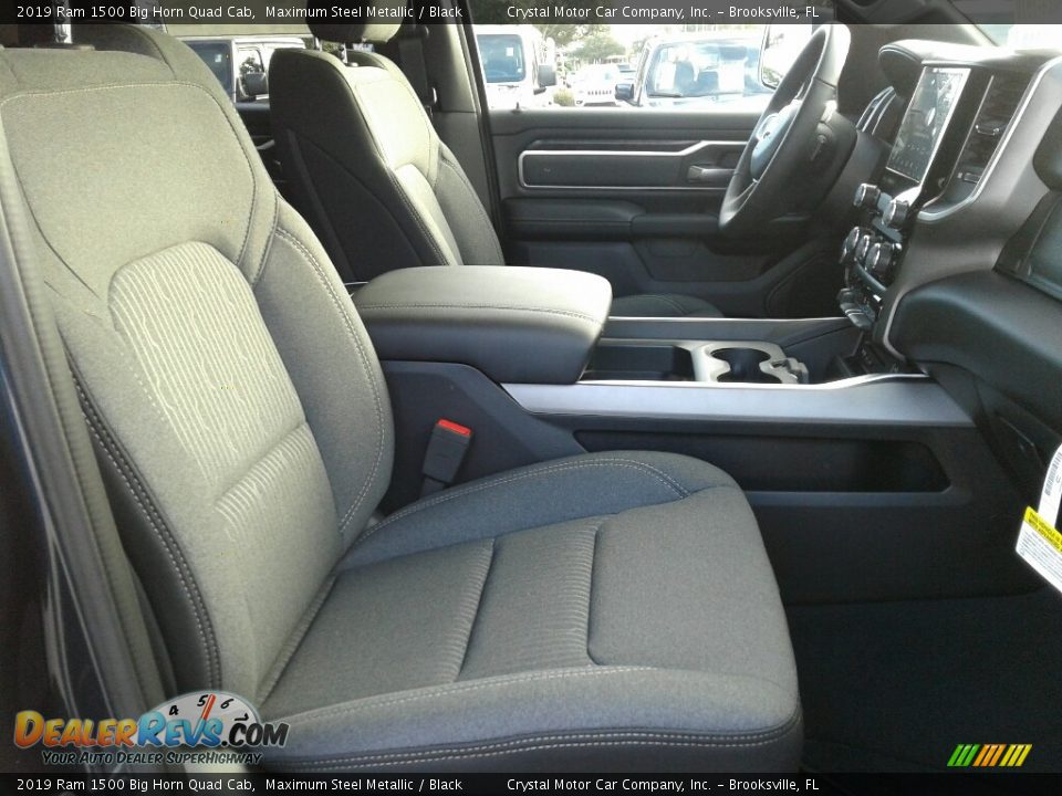 2019 Ram 1500 Big Horn Quad Cab Maximum Steel Metallic / Black Photo #12
