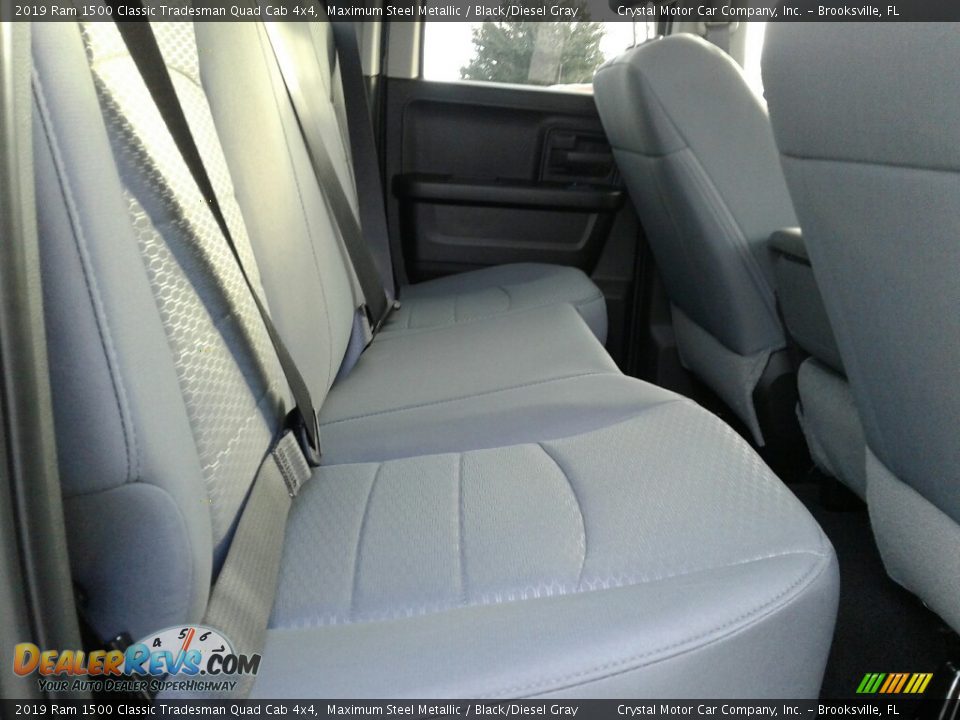 2019 Ram 1500 Classic Tradesman Quad Cab 4x4 Maximum Steel Metallic / Black/Diesel Gray Photo #11
