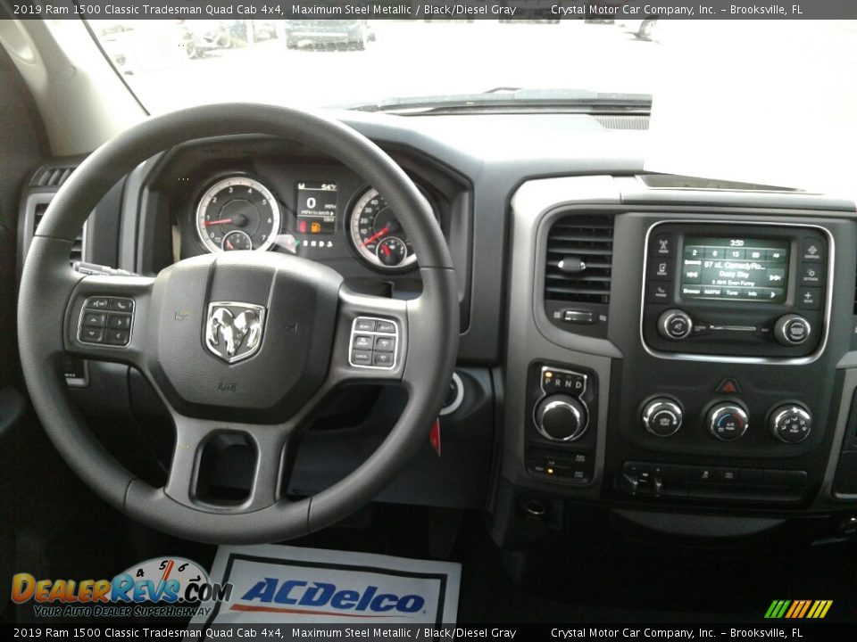 2019 Ram 1500 Classic Tradesman Quad Cab 4x4 Maximum Steel Metallic / Black/Diesel Gray Photo #13