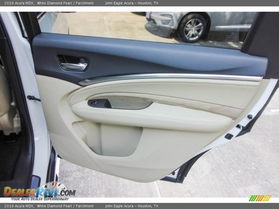 2019 Acura MDX White Diamond Pearl / Parchment Photo #24