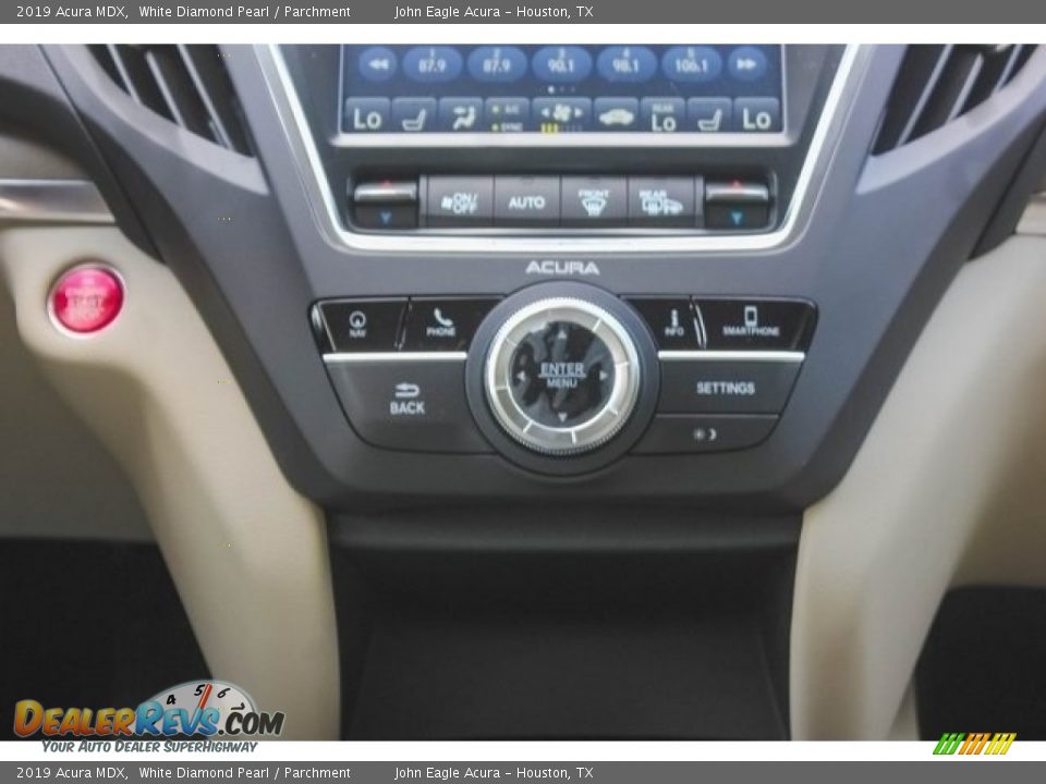 2019 Acura MDX White Diamond Pearl / Parchment Photo #33