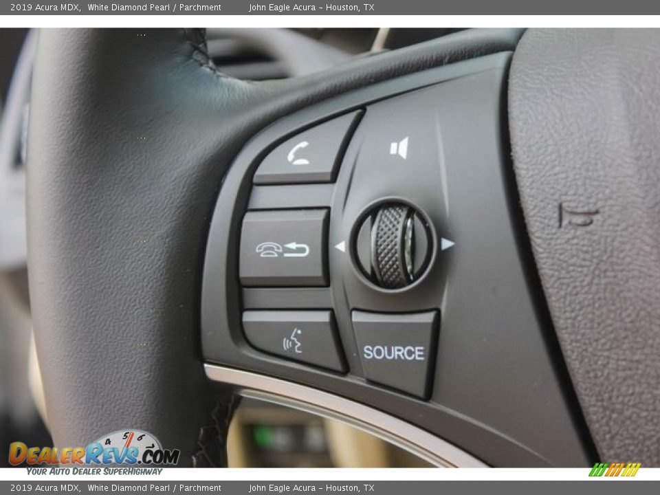 2019 Acura MDX White Diamond Pearl / Parchment Photo #36
