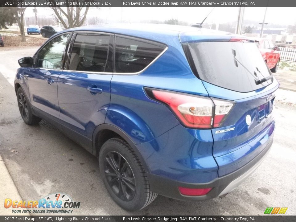 2017 Ford Escape SE 4WD Lightning Blue / Charcoal Black Photo #7