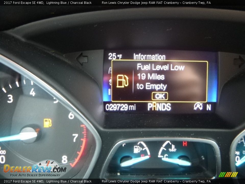 2017 Ford Escape SE 4WD Lightning Blue / Charcoal Black Photo #18