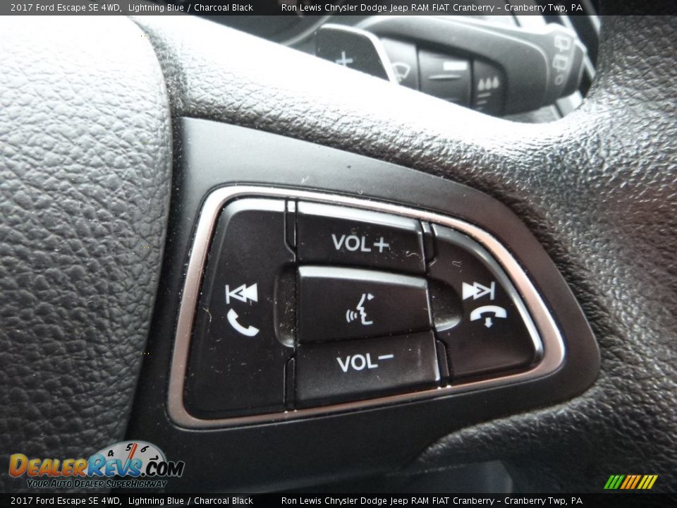 2017 Ford Escape SE 4WD Lightning Blue / Charcoal Black Photo #19
