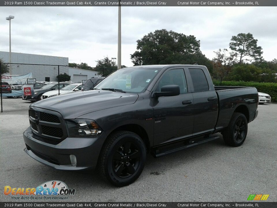 2019 Ram 1500 Classic Tradesman Quad Cab 4x4 Granite Crystal Metallic / Black/Diesel Gray Photo #1