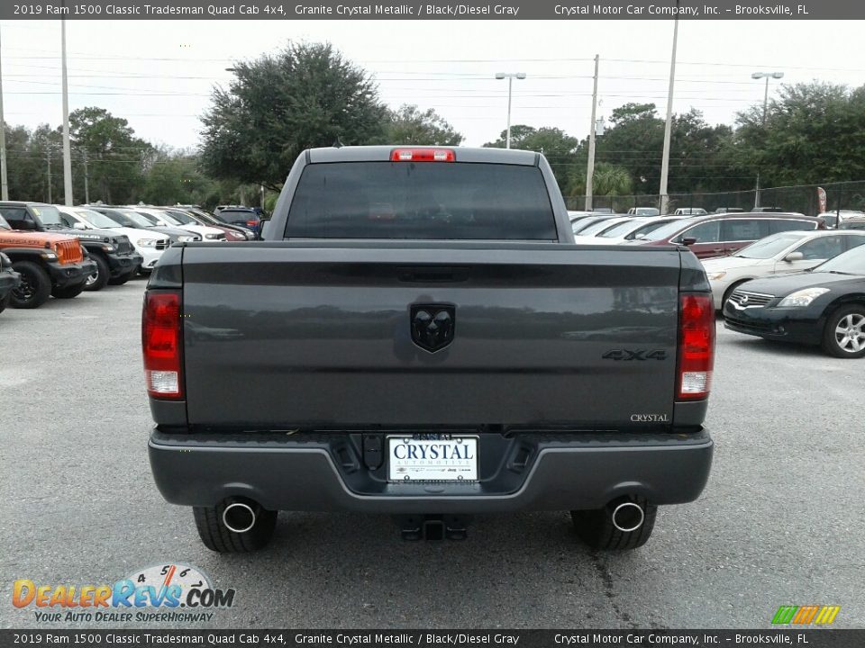 2019 Ram 1500 Classic Tradesman Quad Cab 4x4 Granite Crystal Metallic / Black/Diesel Gray Photo #4