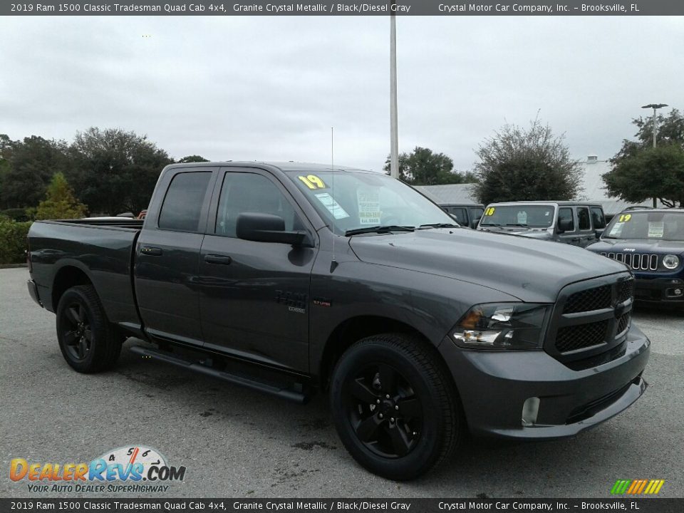 2019 Ram 1500 Classic Tradesman Quad Cab 4x4 Granite Crystal Metallic / Black/Diesel Gray Photo #7