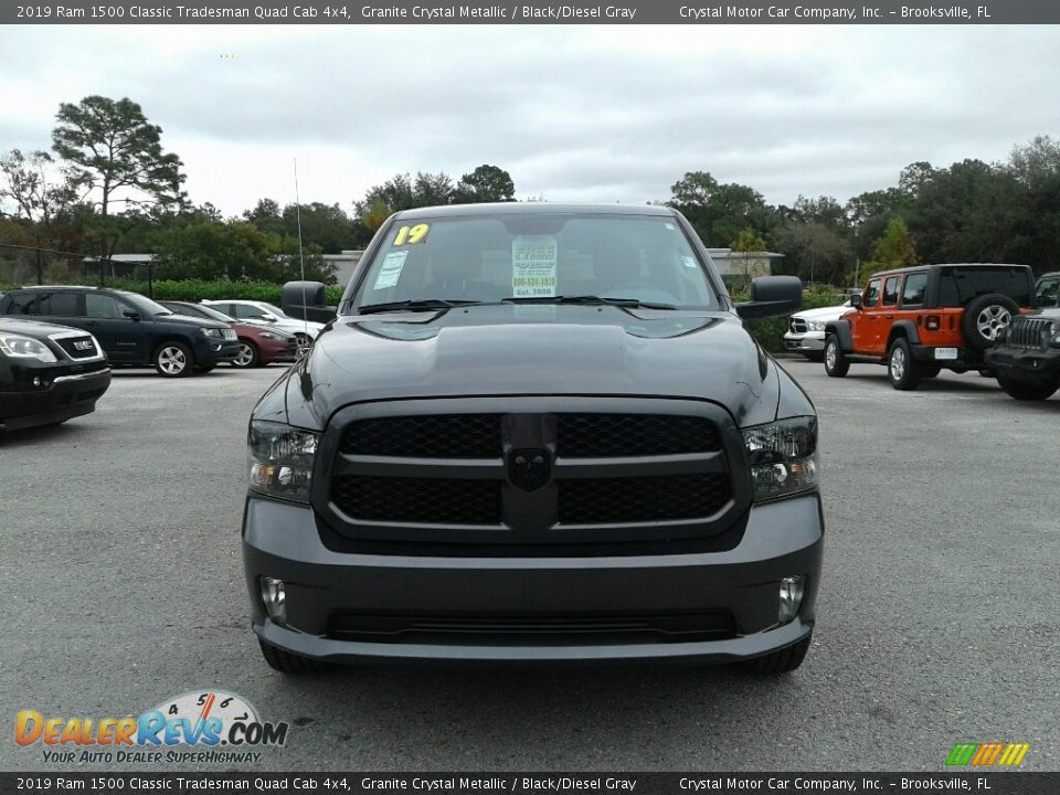 2019 Ram 1500 Classic Tradesman Quad Cab 4x4 Granite Crystal Metallic / Black/Diesel Gray Photo #8