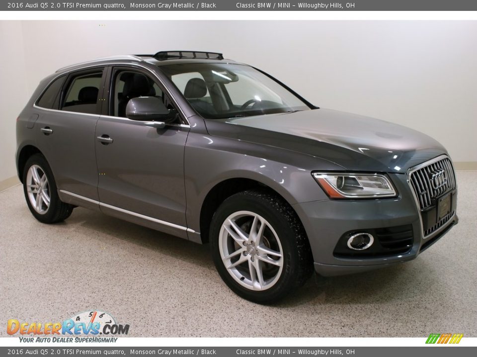 2016 Audi Q5 2.0 TFSI Premium quattro Monsoon Gray Metallic / Black Photo #1