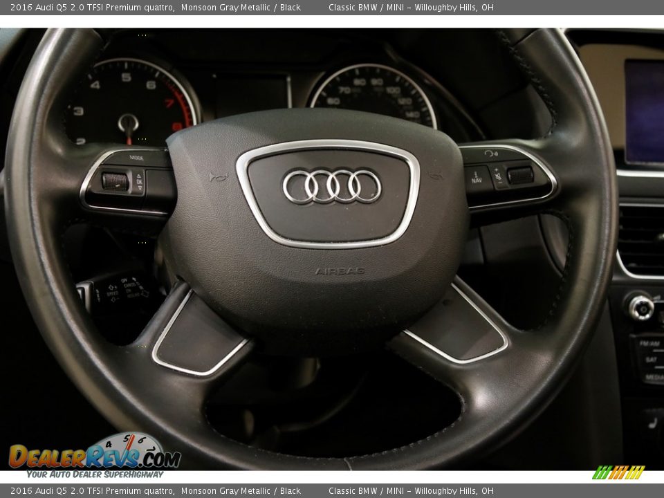 2016 Audi Q5 2.0 TFSI Premium quattro Monsoon Gray Metallic / Black Photo #7
