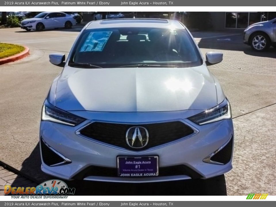 2019 Acura ILX Acurawatch Plus Platinum White Pearl / Ebony Photo #2