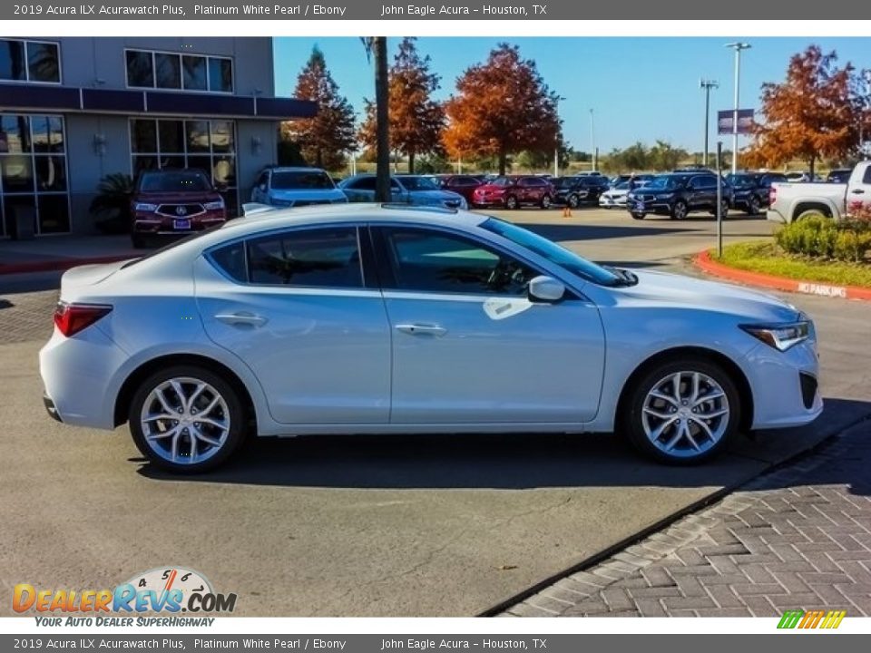 2019 Acura ILX Acurawatch Plus Platinum White Pearl / Ebony Photo #8