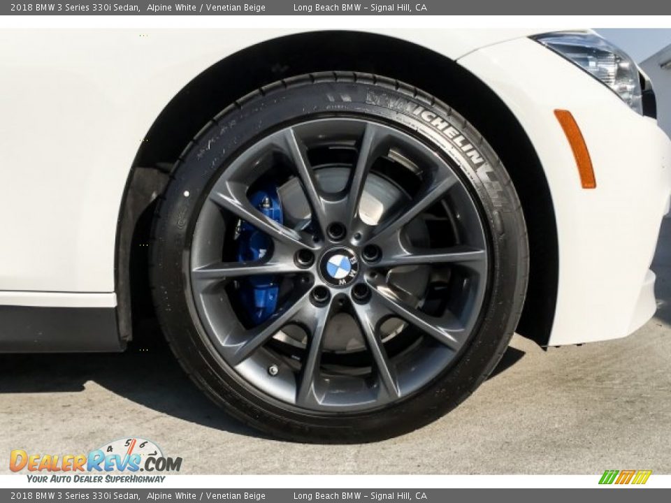 2018 BMW 3 Series 330i Sedan Alpine White / Venetian Beige Photo #9