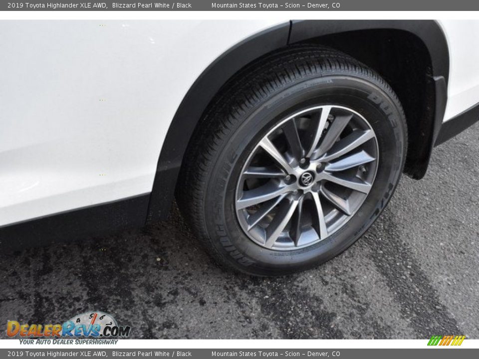 2019 Toyota Highlander XLE AWD Blizzard Pearl White / Black Photo #36