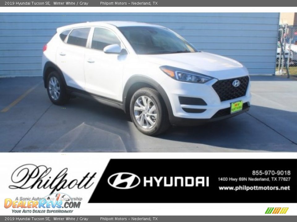 2019 Hyundai Tucson SE Winter White / Gray Photo #1