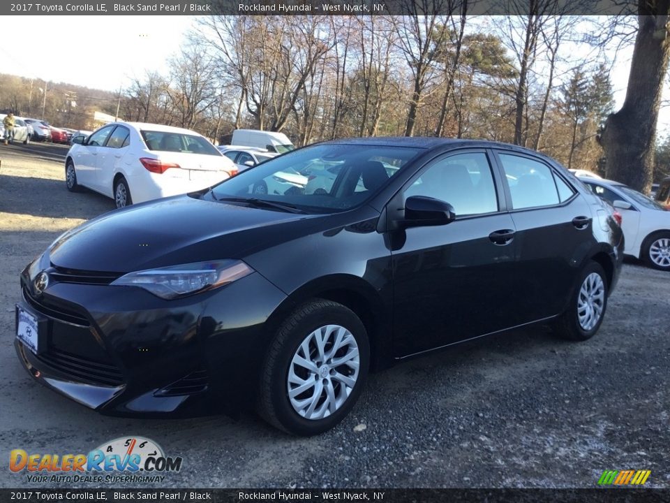 2017 Toyota Corolla LE Black Sand Pearl / Black Photo #7