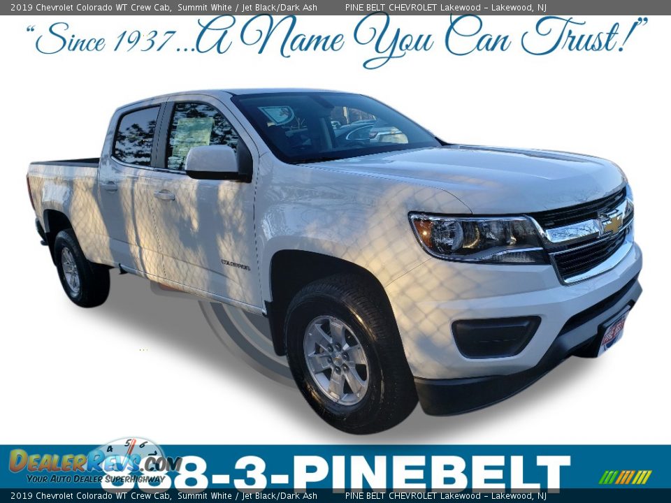 2019 Chevrolet Colorado WT Crew Cab Summit White / Jet Black/Dark Ash Photo #1