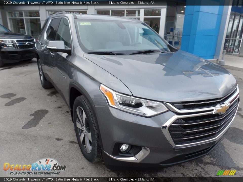 2019 Chevrolet Traverse LT AWD Satin Steel Metallic / Jet Black Photo #1