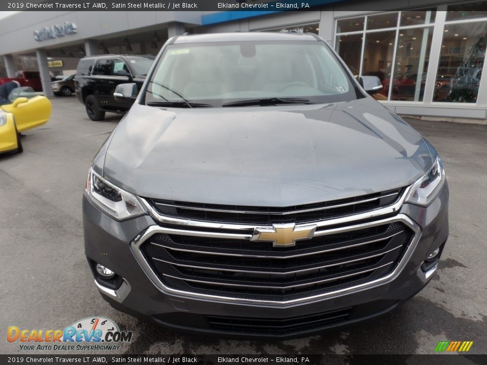 2019 Chevrolet Traverse LT AWD Satin Steel Metallic / Jet Black Photo #2