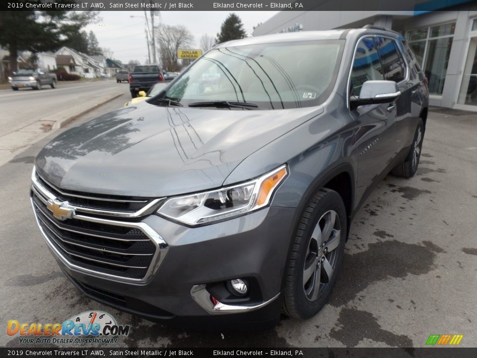 2019 Chevrolet Traverse LT AWD Satin Steel Metallic / Jet Black Photo #3