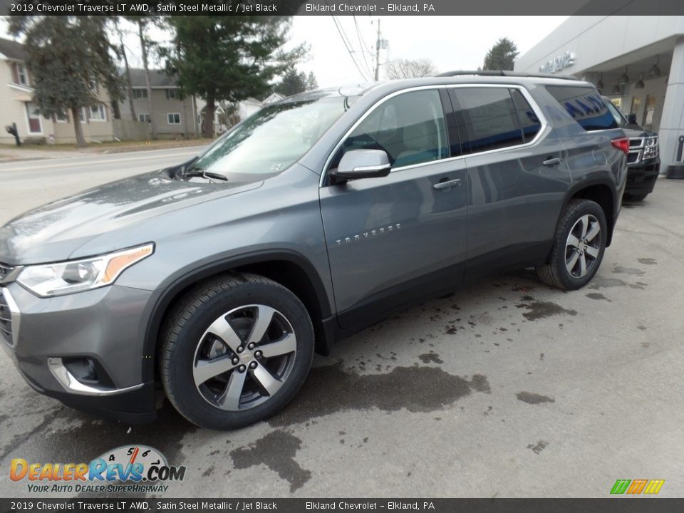 2019 Chevrolet Traverse LT AWD Satin Steel Metallic / Jet Black Photo #4