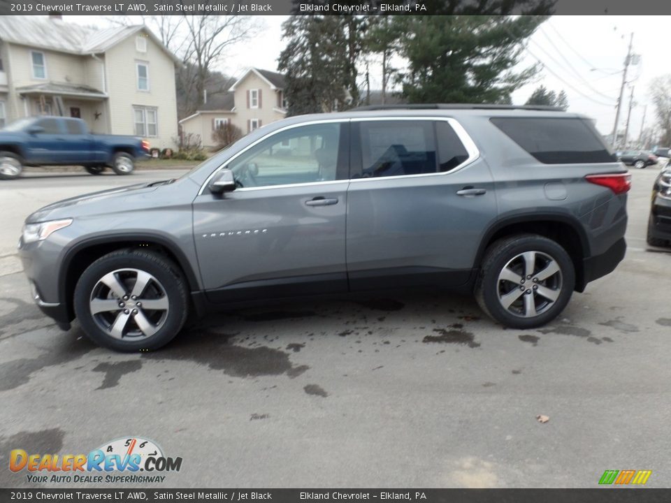 2019 Chevrolet Traverse LT AWD Satin Steel Metallic / Jet Black Photo #5