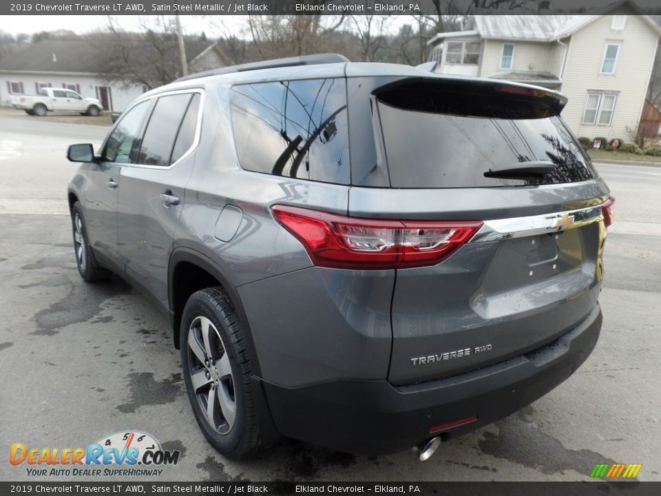 2019 Chevrolet Traverse LT AWD Satin Steel Metallic / Jet Black Photo #7