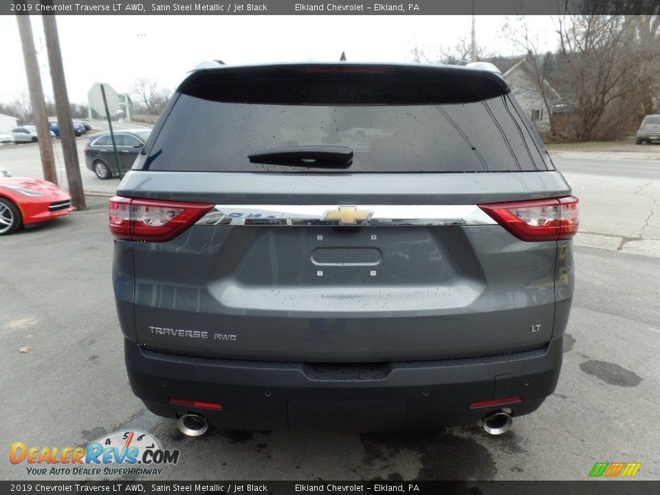 2019 Chevrolet Traverse LT AWD Satin Steel Metallic / Jet Black Photo #9