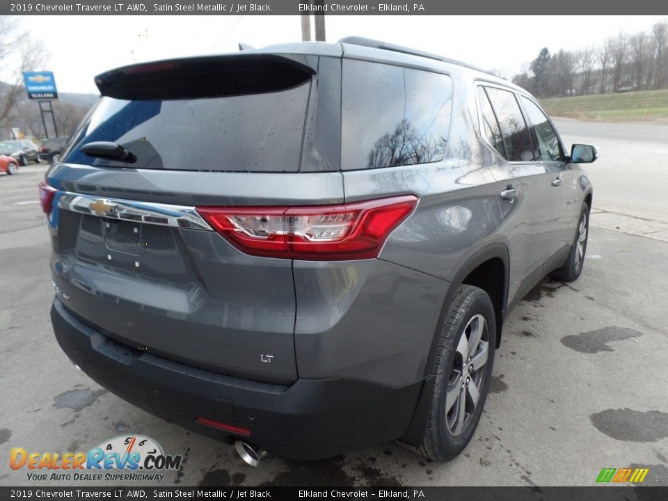 2019 Chevrolet Traverse LT AWD Satin Steel Metallic / Jet Black Photo #10