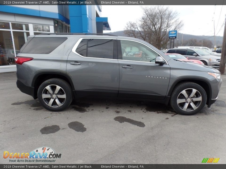 2019 Chevrolet Traverse LT AWD Satin Steel Metallic / Jet Black Photo #12
