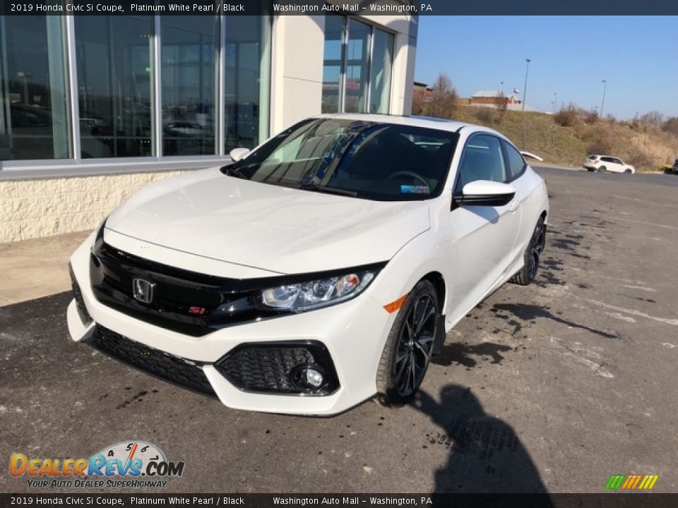 2019 Honda Civic Si Coupe Platinum White Pearl / Black Photo #2