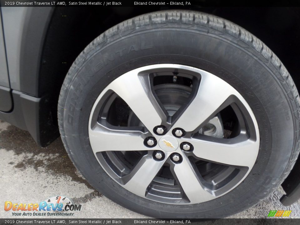 2019 Chevrolet Traverse LT AWD Satin Steel Metallic / Jet Black Photo #13
