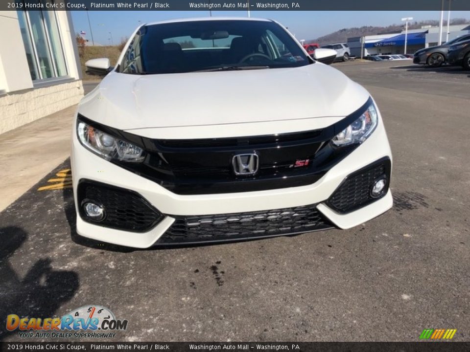 2019 Honda Civic Si Coupe Platinum White Pearl / Black Photo #3