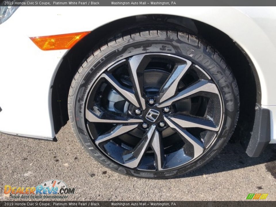 2019 Honda Civic Si Coupe Platinum White Pearl / Black Photo #4
