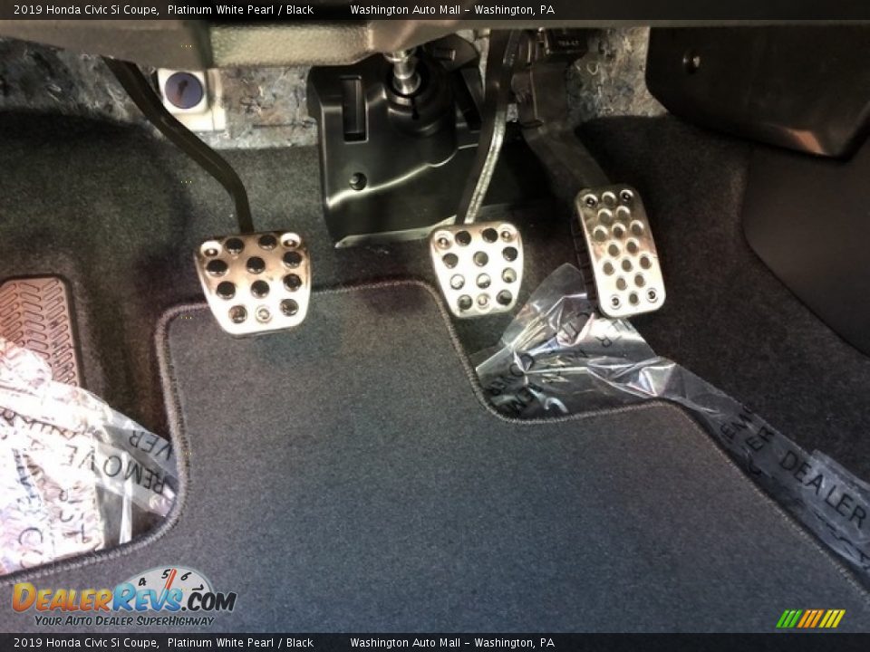 2019 Honda Civic Si Coupe Platinum White Pearl / Black Photo #6